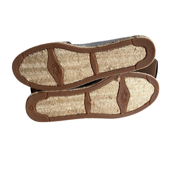 Franco Sarto Women's Size 11 Espadrille Flats Sequin Striped Slip On Shoes - Picture 13 of 13